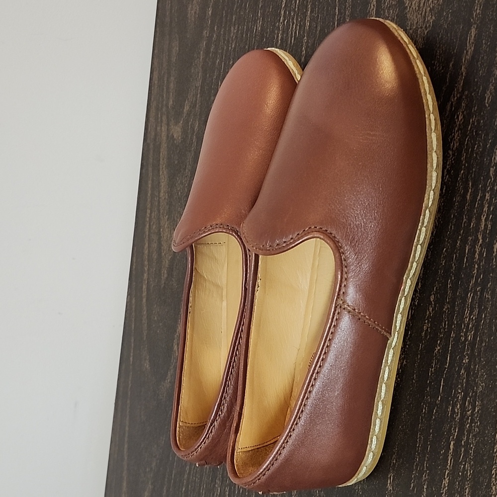 Classic Brown Leather Loafers